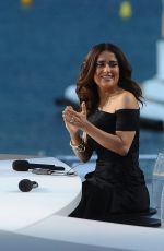 DIANE KRUGER and SALMA HAYEK at Canal Plus TV Station in Cannes