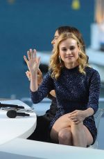 DIANE KRUGER and SALMA HAYEK at Canal Plus TV Station in Cannes