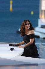 DIANE KRUGER and SALMA HAYEK at Canal Plus TV Station in Cannes