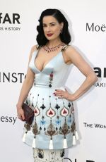 DITA VON TEESE at Amfar’s 2015 Cinema Against Aids Gala in Cap d’Antibes