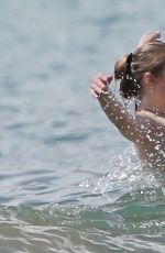 ELISABETH HARNOIS in Bikini at a Beach in 