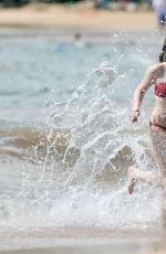 ELISABETH HARNOIS in Bikini at a Beach in 