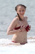 ELISABETH HARNOIS in Bikini at a Beach in 