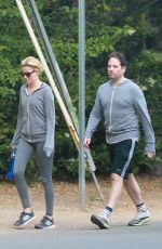 ELIZABETH BANKS Out Hiking in Los Angeles 05/07/2015