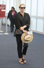 ELIZABETH OLSEN at JFK Airport in New York 04/29/2015