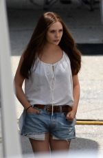 ELIZABETH OLSEN on the Set of Captain America: Civil War in Atlanta 05/19/2015