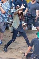 ELIZABETH OLSEN on the Set of Captain America: Civil War in Atlanta 05/20/2015