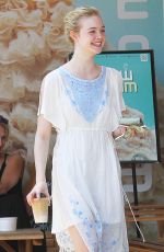ELLE FANNING Out and About in Los Angeles 05/03/2015
