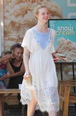 ELLE FANNING Out and About in Los Angeles 05/03/2015