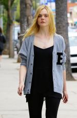 ELLE FANNING Out and About in Studio City 05/22/2015