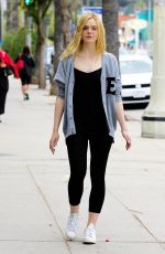 ELLE FANNING Out and About in Studio City 05/22/2015