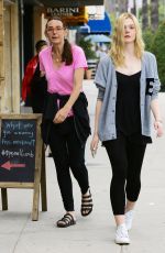 ELLE FANNING Out and About in Studio City 05/22/2015