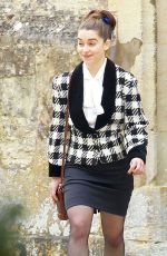 EMILIA CLARKE on the Set of Me Before You in Oxford 04/26/2015