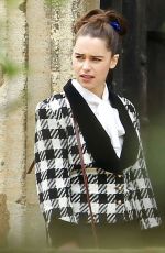 EMILIA CLARKE on the Set of Me Before You in Oxford 04/26/2015