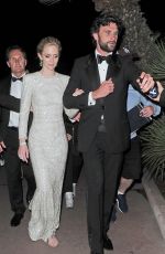 EMILY BLUNT Leaves Sicario Party in Cannes