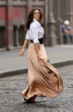 EMILY DIDONATO on the Set of Maybelline Commercial in New York 05/11/2015