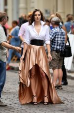 EMILY DIDONATO on the Set of Maybelline Commercial in New York 05/11/2015