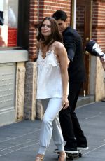 EMILY DIDONATO on the Set of Maybelline Commercial in New York 05/11/2015