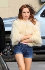 EMILY MEADE on the Set of Nerve Movie in New York 05/20/2015