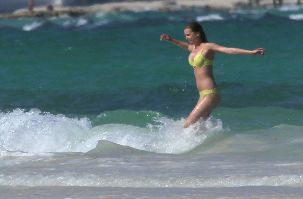 EMILY VANCAMP in Bikini at a Beach in Cancun 04/17/2015.