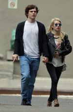 EMMA ROBERTS and Evan Peters Out for Coffee in New York 05/06/2015