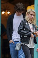 EMMA ROBERTS and Evan Peters Out for Coffee in New York 05/06/2015