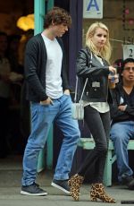 EMMA ROBERTS and Evan Peters Out for Coffee in New York 05/06/2015