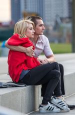 EMMA ROBERTS on the Set of Nerve 01/05/2015