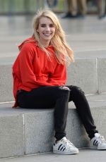 EMMA ROBERTS on the Set of Nerve 01/05/2015