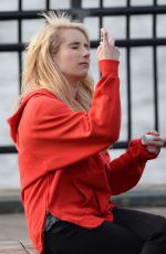 EMMA ROBERTS on the Set of Nerve 01/05/2015