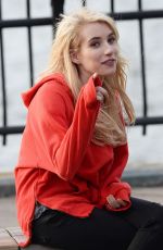 EMMA ROBERTS on the Set of Nerve 01/05/2015