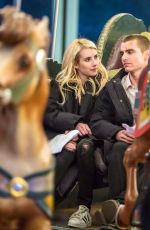 EMMA ROBERTS on the Set of Nerve in New York 01/05/2015