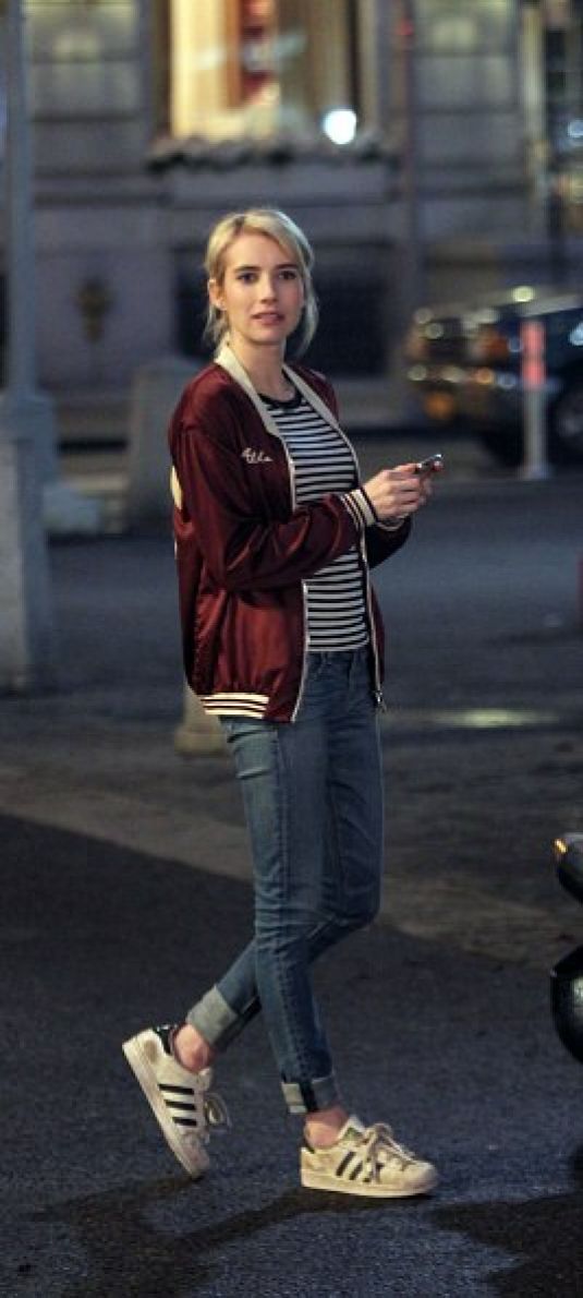 EMMA ROBERTS on the Set of Nerve in New York 05/20/2015 EMMA ROBERTS on the Set of Nerve in New York 05/20/2015