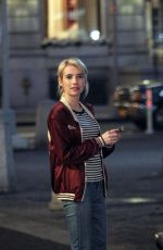 EMMA ROBERTS on the Set of Nerve in New York 05/20/2015