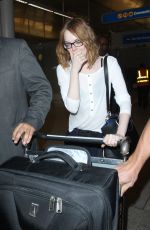 EMMA STONE Arrives at Los Angeles International Airport 05/18/2015