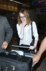 EMMA STONE Arrives at Los Angeles International Airport 05/18/2015