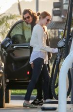 EMMA STONE at a Gas Station in Los Angeles 05/27/2015