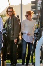 EMMA STONE at a Gas Station in Los Angeles 05/27/2015