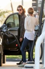 EMMA STONE at a Gas Station in Los Angeles 05/27/2015