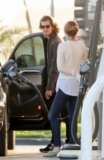 EMMA STONE at a Gas Station in Los Angeles 05/27/2015