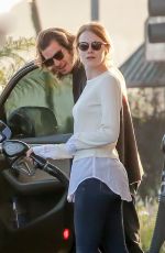 EMMA STONE at a Gas Station in Los Angeles 05/27/2015