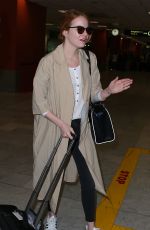 EMMA STONE at Airport in Nice 05/16/2015