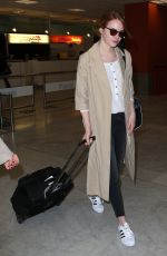 EMMA STONE at Airport in Nice 05/16/2015