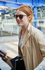 EMMA STONE at Heathrow Airport in London 05/16/2015