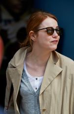 EMMA STONE at Heathrow Airport in London 05/16/2015