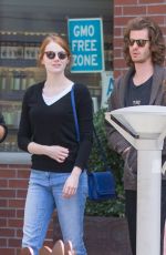 EMMA STONE Leaves Cafe Gratitude in Venice 05/25/2015