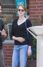 EMMA STONE Leaves Cafe Gratitude in Venice 05/25/2015