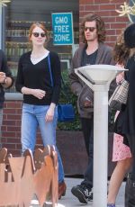 EMMA STONE Leaves Cafe Gratitude in Venice 05/25/2015