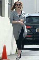 EMMA STONE Leaves The Jonathan and George Salon in Beverly Hills 05/26/2015
