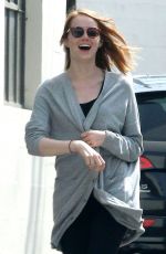 EMMA STONE Leaves The Jonathan and George Salon in Beverly Hills 05/26/2015